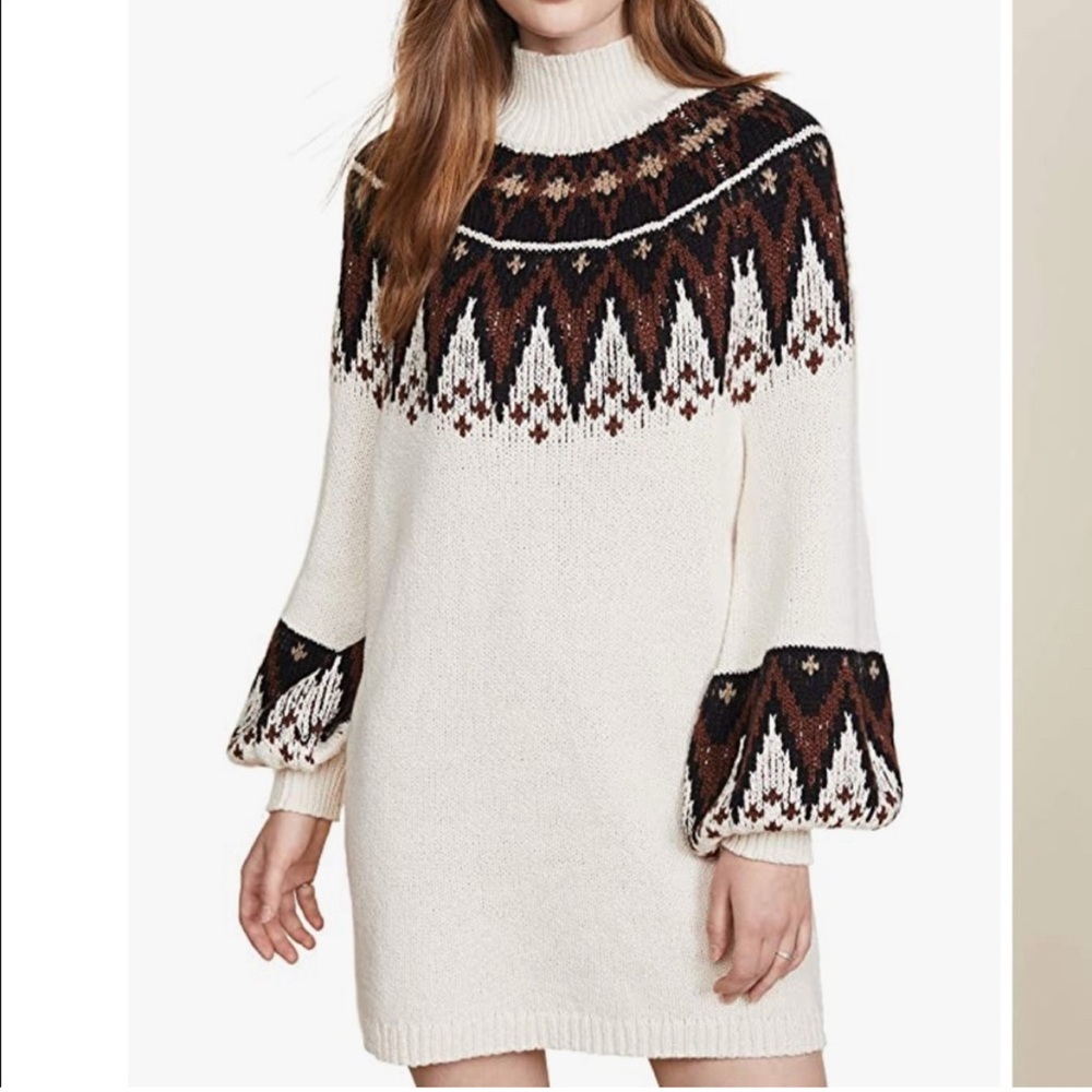 NWT Free People Neutral Knit Dress